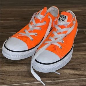 orange lowtop converse